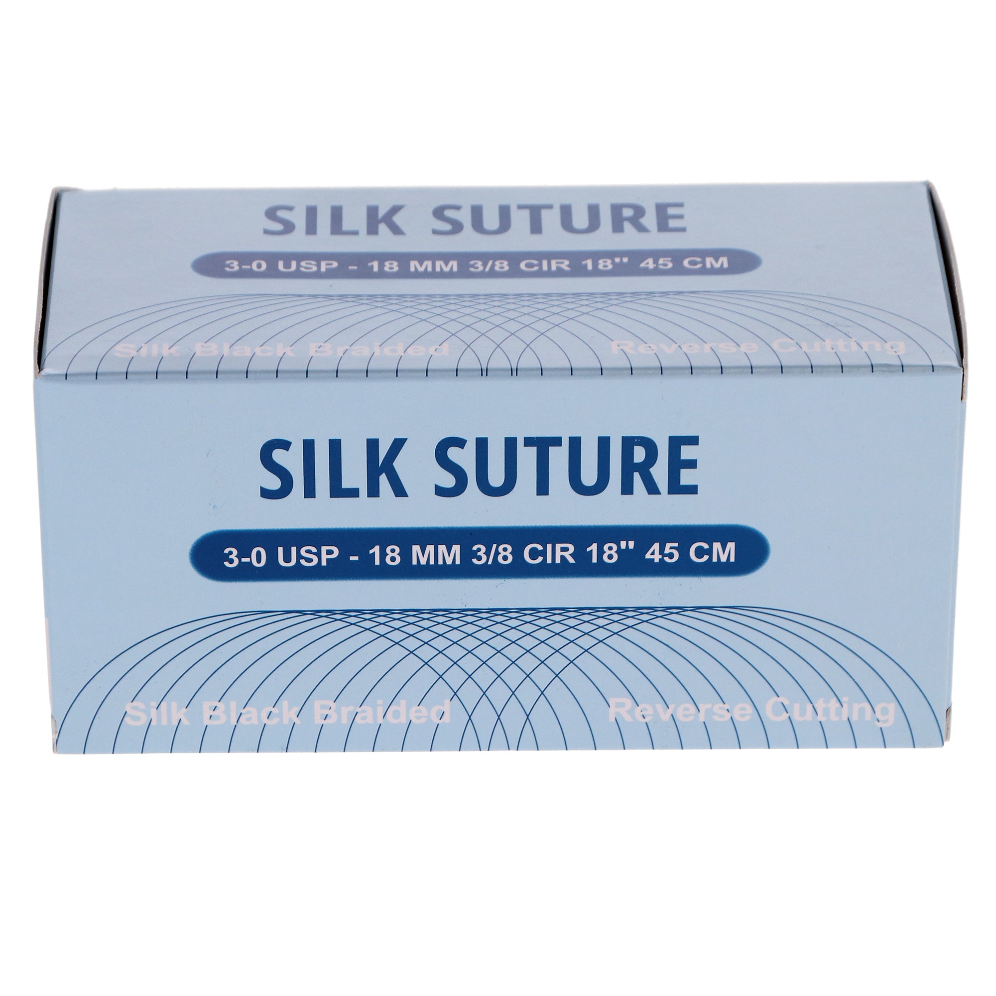 House Brand Dentistry 103140 Silk Suture 3-0 Reverse Cutting 19MM 3/8