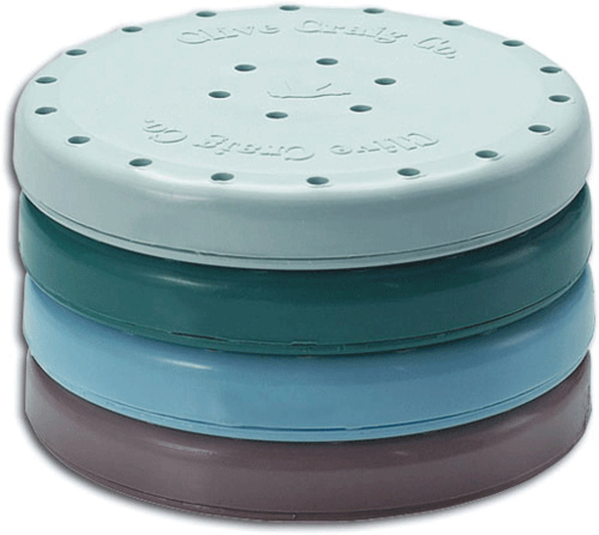 Dux Dental 31011 Bur Block 8 Hole Magnetic Round Teal
