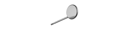 House Brand 707-225 Pomee Dental Mirrorr Simple Stem Front Surface #5 12/Pk