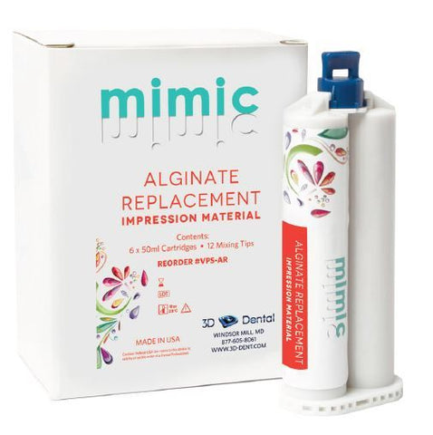 3D Dental VPS-AR Mimic Replacement Alginate 50ml 6/Box
