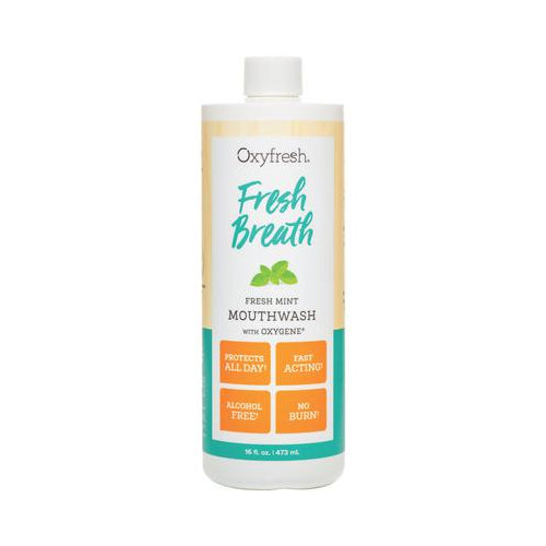 Oxyfresh 170 Fresh Breath Mint Mouthwash With Oxygene 16 Oz
