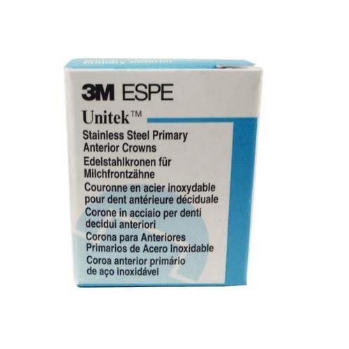 3M ESPE 907016 Unitek Stainless Steel Primary Anterior Crowns #6 Upper Right Central 5/Pk