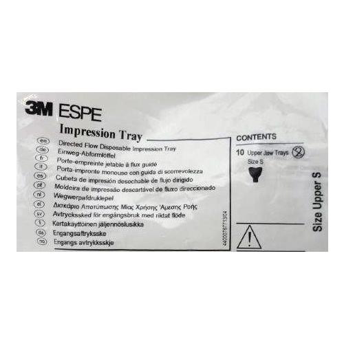 3M ESPE 71618 Directed Flow Rigid Impression Dental Trays Small Lower 10/Pk