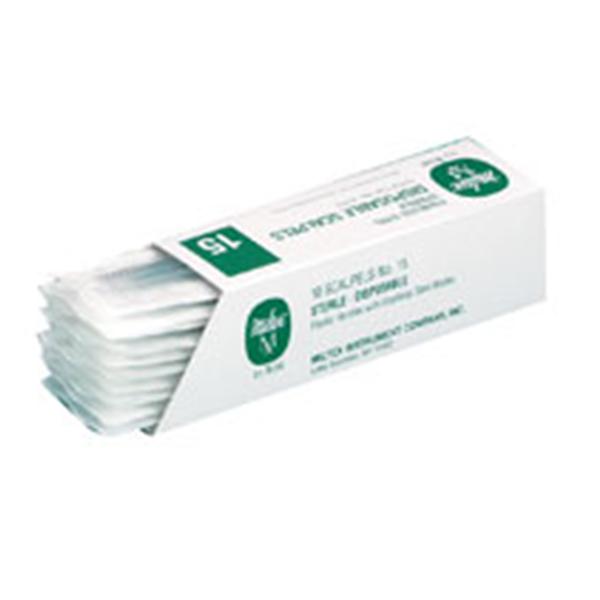 Miltex Instrument 4-410 Scalpels Disposable Plastic Sterile Disposable #10 10/Bx