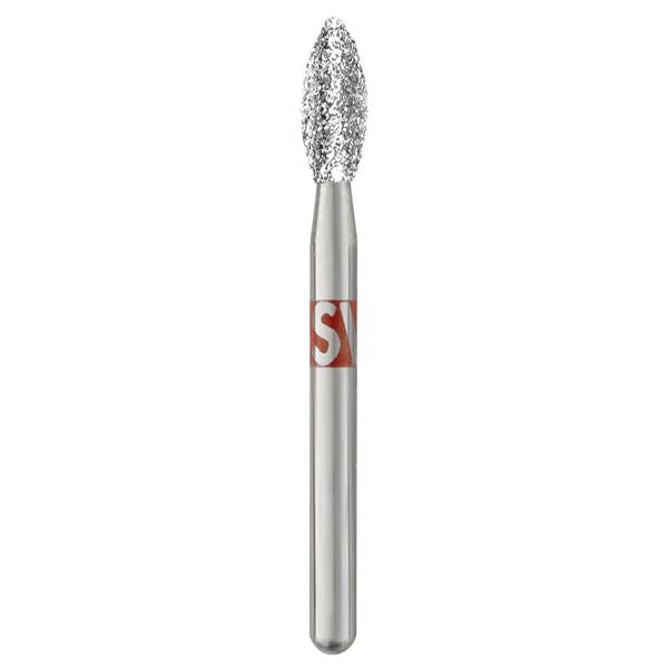 SS White 379-023F Piranha FG Friction Grip Football Shaped Fine Grit Diamond Burs 25/Pk