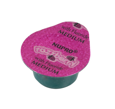 Dentsply 801311 Nupro Prophy Paste Unit Dose Cups Fine Grit Razzberry With Fluoride 200/Pk