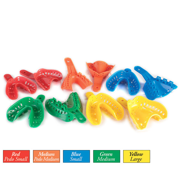 Plasdent ITT-3U-50 Algi-Lock Orthodontic Impression Trays Adult Upper Small 50/Pk