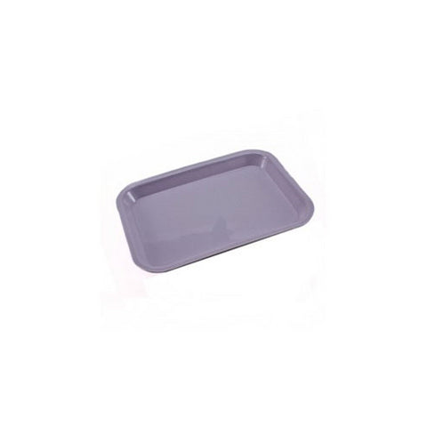 Plasdent 300FMS-10PS Flat Tray Size F Mini Lilac Plastic 9 5/8" x 6 5/8"