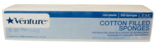 Tidi 919000 Venture Cotton Filled Gauze Sponges 2