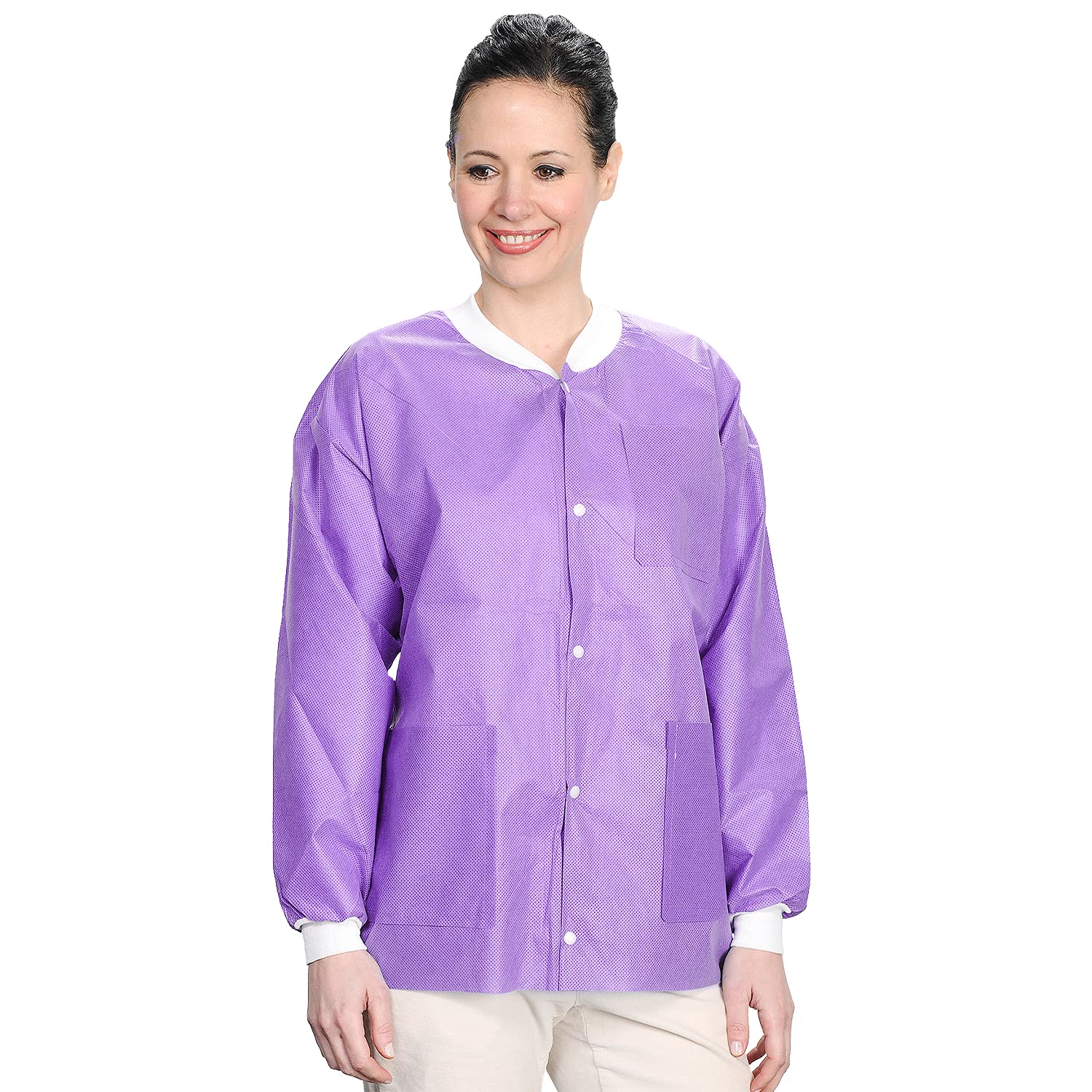 ValuMax 3630PPXL Extra-Safe SMS Hip Length Jackets Purple XL 10/Pk