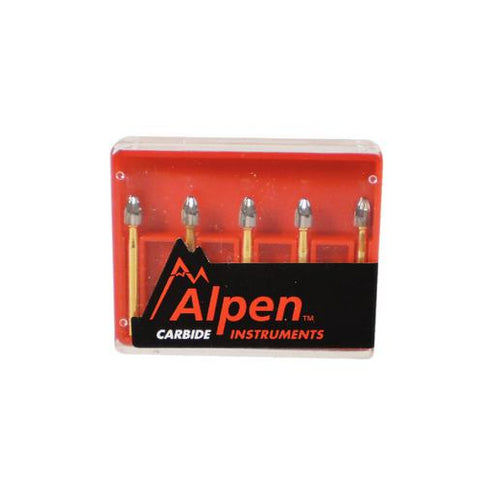 Coltene Whaledent R707408 Alpen #7408 FG Friction Grip Trimming & Finishing 12 Blade Egg Carbide Burs 5/Pk