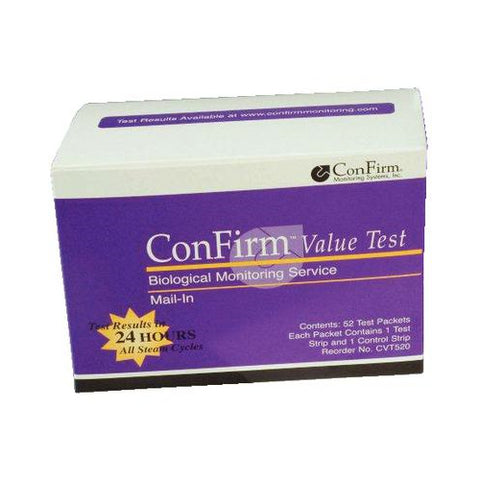 Crosstex ConFirm Monitoring Systems CVT520 Confirm Biomonitor Value 2-Strip 52/Bx