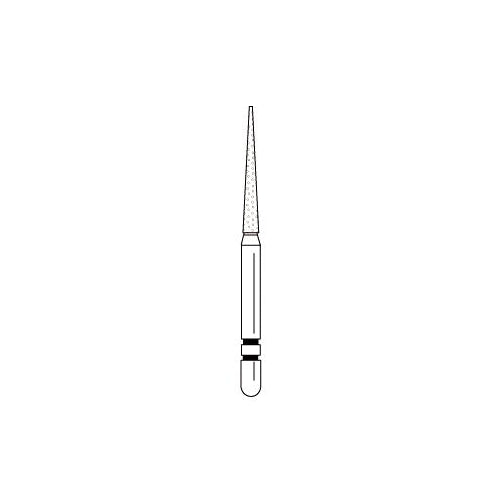 Premier Dental 2015442 Two Striper FG Friction Grip 798.10 Coarse Grit Flat End Taper Diamond Burs 5/Pk