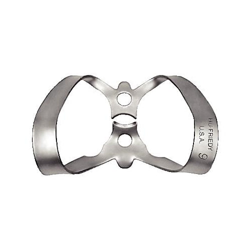 Hu-Friedy RDCM9 Dental Rubber Dam Clamp #9 Anterior Satin Finish