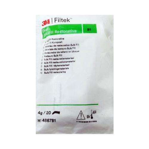 3M ESPE 4867A3 Filtek One Bulk Fill Posterior Restorative Capsules A3 0.2 Gm 20/Pk