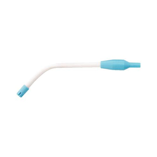 Crosstex M1000WHBU SAFE-FLO Saliva Ejector White Flexible Blue Tip 100/Bg