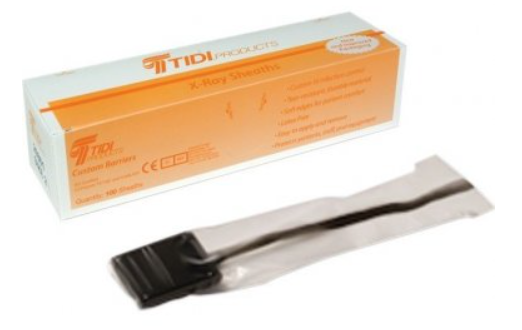 Tidi 20978 Dental X-Ray Sensor Sheaths Size #1 Kodak 6100 Clear Plastic 500/Pk