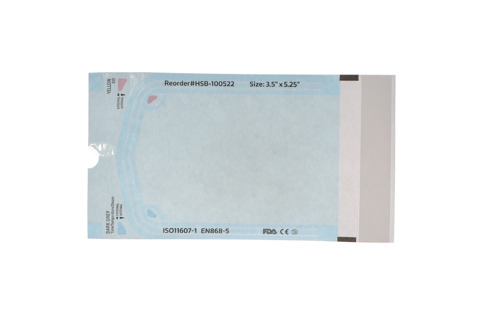 House Brand Dentistry 100522 Self-Sealing Sterilization Pouches 3.50