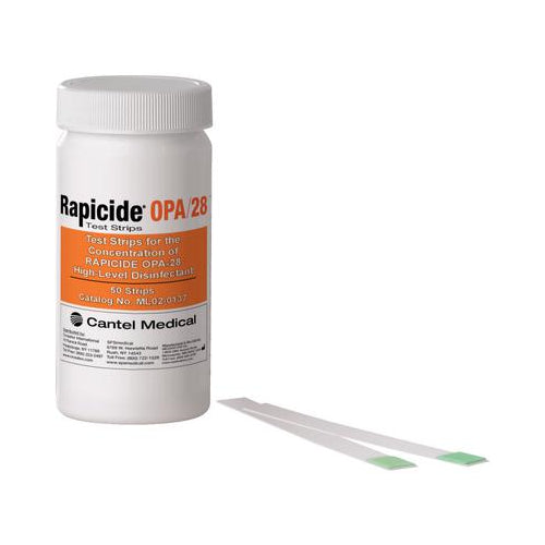 Crosstex ML020137 Rapicide OPA/28 High Level Disinfectant Test Strips 50/Pk