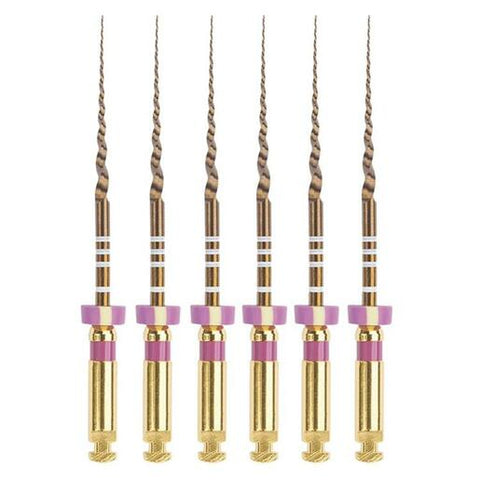 Dentsply Maillefer A0410225G0103 ProTaper Gold Rotary Files 25mm S1 Purple 6/Pk