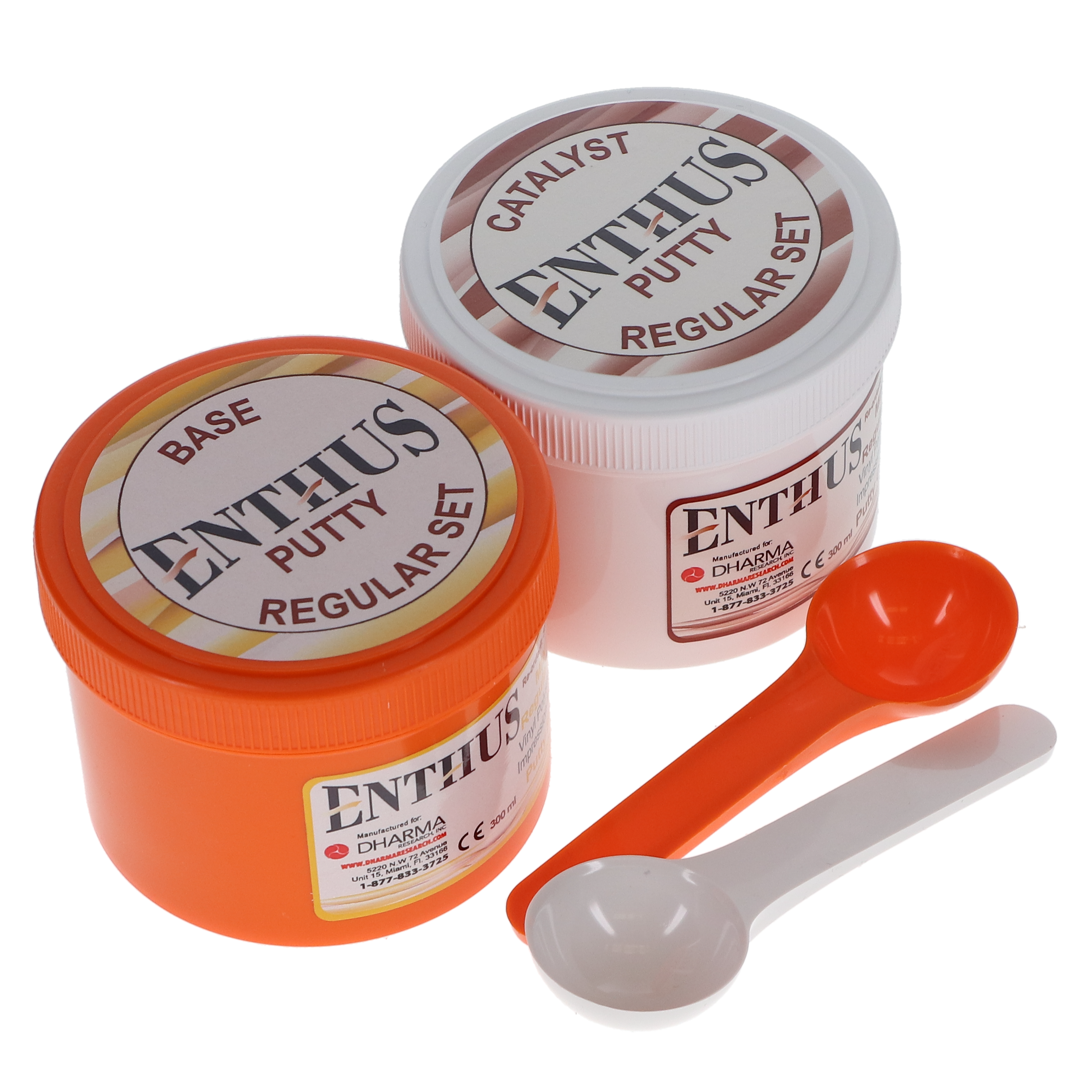 House Brand Dentistry 210141 VPS Putty Impression Material Regular Set Base & Catalyst