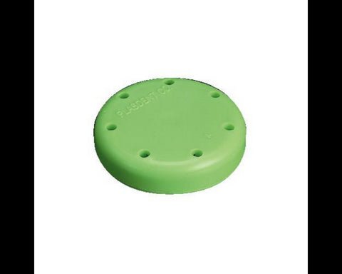 Plasdent 400BS2-4 Silicone Magnetic Dental Bur Block 7-Hole Small Round Green