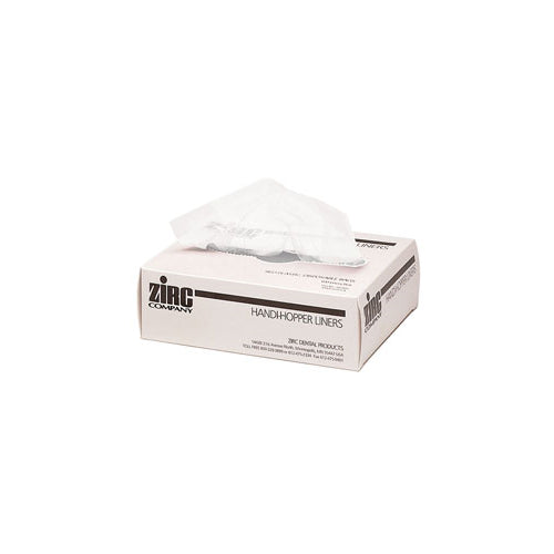 Zirc Dental 20Z410 Handi-Hopper Biohazard Liners Clear 7