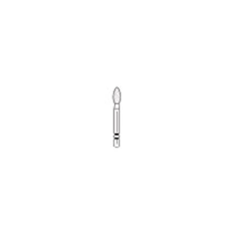 Premier Dental 2015173 Two Striper Friction Grip FG #285.5F Fine Football Shaped Diamond Burs 5/Pk