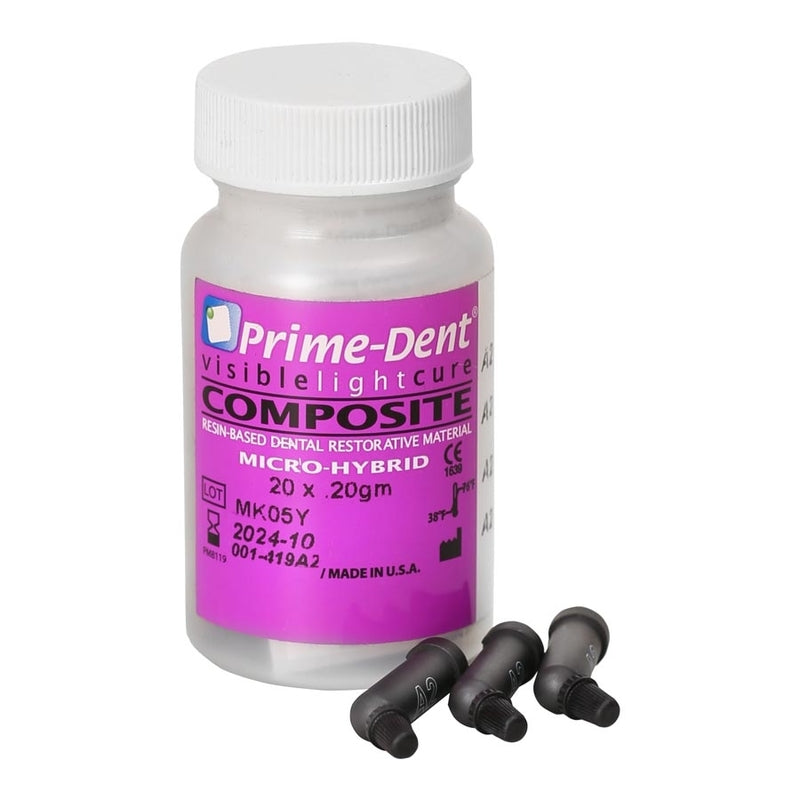 Prime Dental 001-419B1 VLC Universal Composite Restorative Compules B1 20/Pk 0.25 Gm EXP Nov 2022