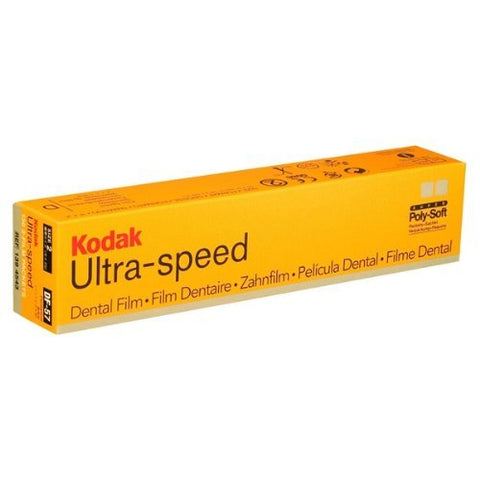 Kodak 1394543 Carestream Ultra-Speed Intraoral Dental X-Ray Film DF-57 D Speed #2 Poly-Soft Double 130/Pk