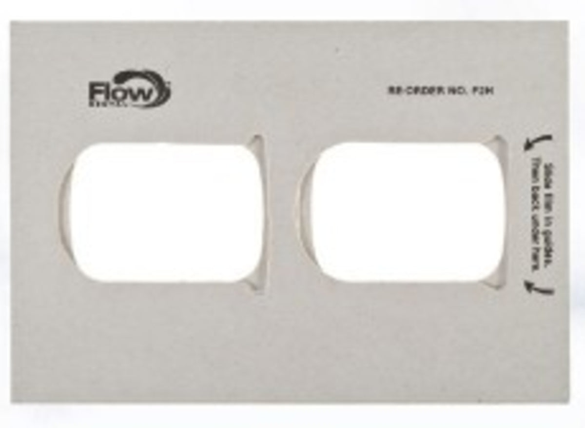 Flow X-Ray Dental 25203 Klear-Vue Cardboard White Film Mounts 2H #2 100/Pk
