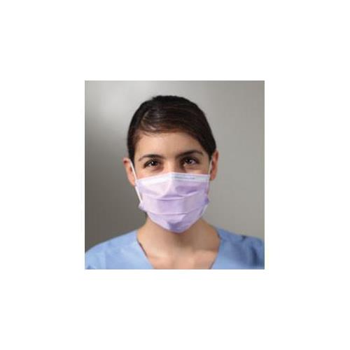 Halyard Health 25868 FluidShield KC100 Earloop Procedure Masks 50/Bx Lavender