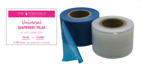 House Brand IC740 Universal Barriel Dental Film Adhesive Backing 1200/Roll Blue