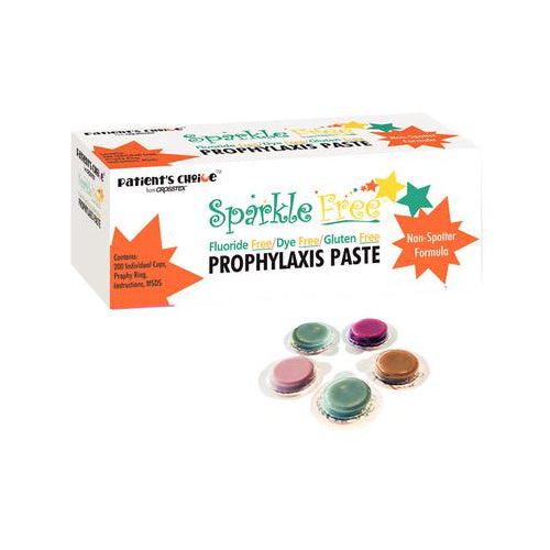 Crosstex UPSFCC Sparkle Free Prophy Paste Cinnamon Flavored Coarse Grit 200/Pk