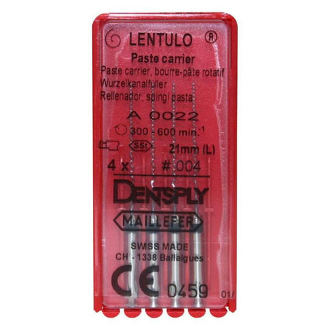 Dentsply Maillefer A002222100400 RA Lentulo Spiral Fillers #4 Black 21mm 4/Pk