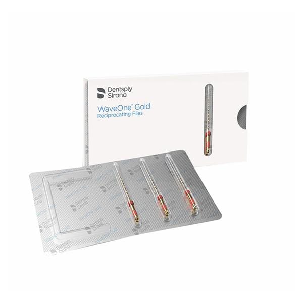 Dentsply Sirona A0753221G0L03 WaveOne Gold Rotary File 21mm Large 3/Pk