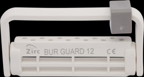 Zirc Dental 50Z406A Steri-Bur Guard Dental Bur Holder 12 Hole White Adjustable
