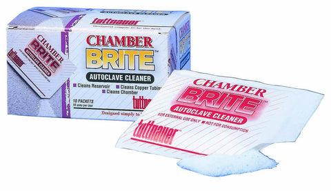 Tuttnauer CB0010 Chamber Brite Powdered Dental Autoclave Cleaner Packets 10/Bx