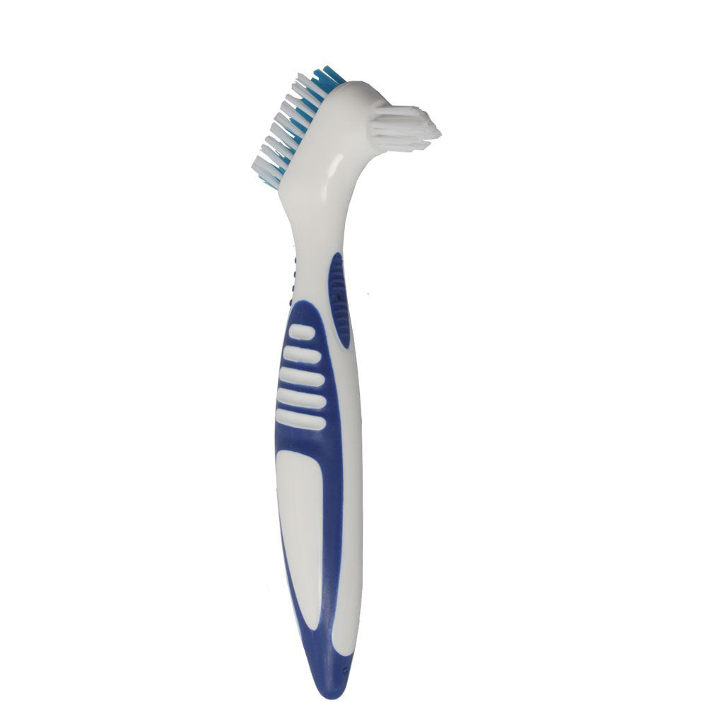 Plasdent 20042-2 Premium Denture Brushes Blue/White 12/Pk