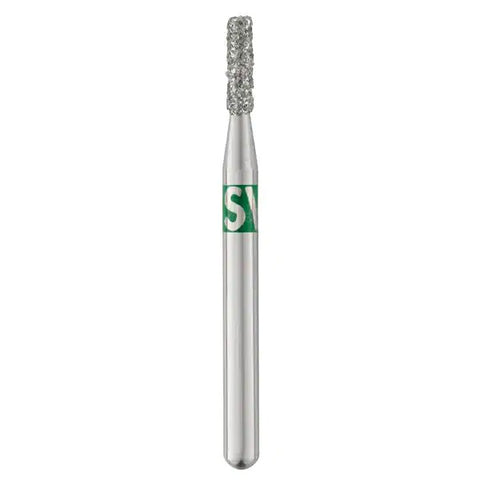 SS White 835-012C Piranha FG Friction Grip Flat End Cylinder Coarse Grit Diamond Burs 25/Pk