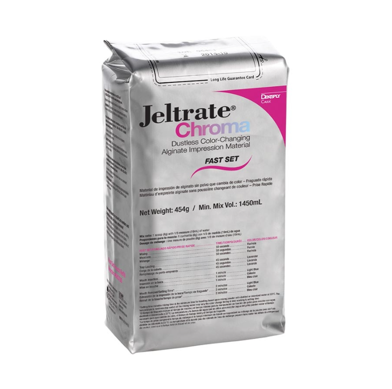 Dentsply 605700 Jeltrate Chroma Alginate Pouch FS 1lb