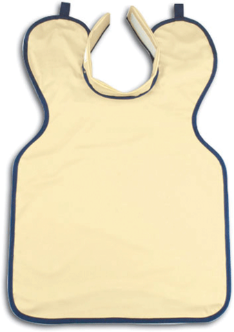 House Brand XAC-AB X-Ray 0.25 Medical Grade Lead Apron Adult With Collar Beige