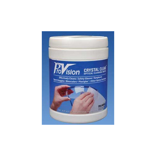 Palmero 3534 Pro-Vision Crystal Clear Optical Cleaning Wipes 6" x 6 3/4" 160/Bx