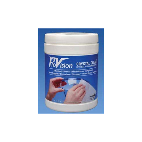 Palmero 3534 Pro-Vision Crystal Clear Optical Cleaning Wipes 6" x 6 3/4" 160/Bx