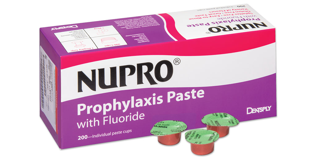 Dentsply 801318 Nupro Prophy Paste Unit Dose Cups Medium Grit Orange Vanilla With Fluoride 200/Pk