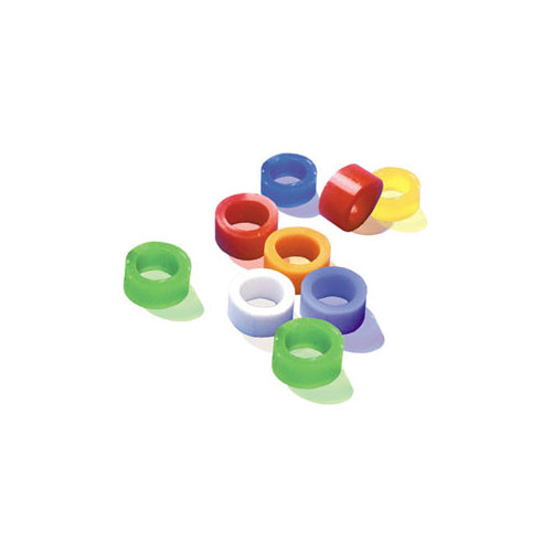 Pulpdent CR1 Silicone Code Instrument Rings Standard White 1/8