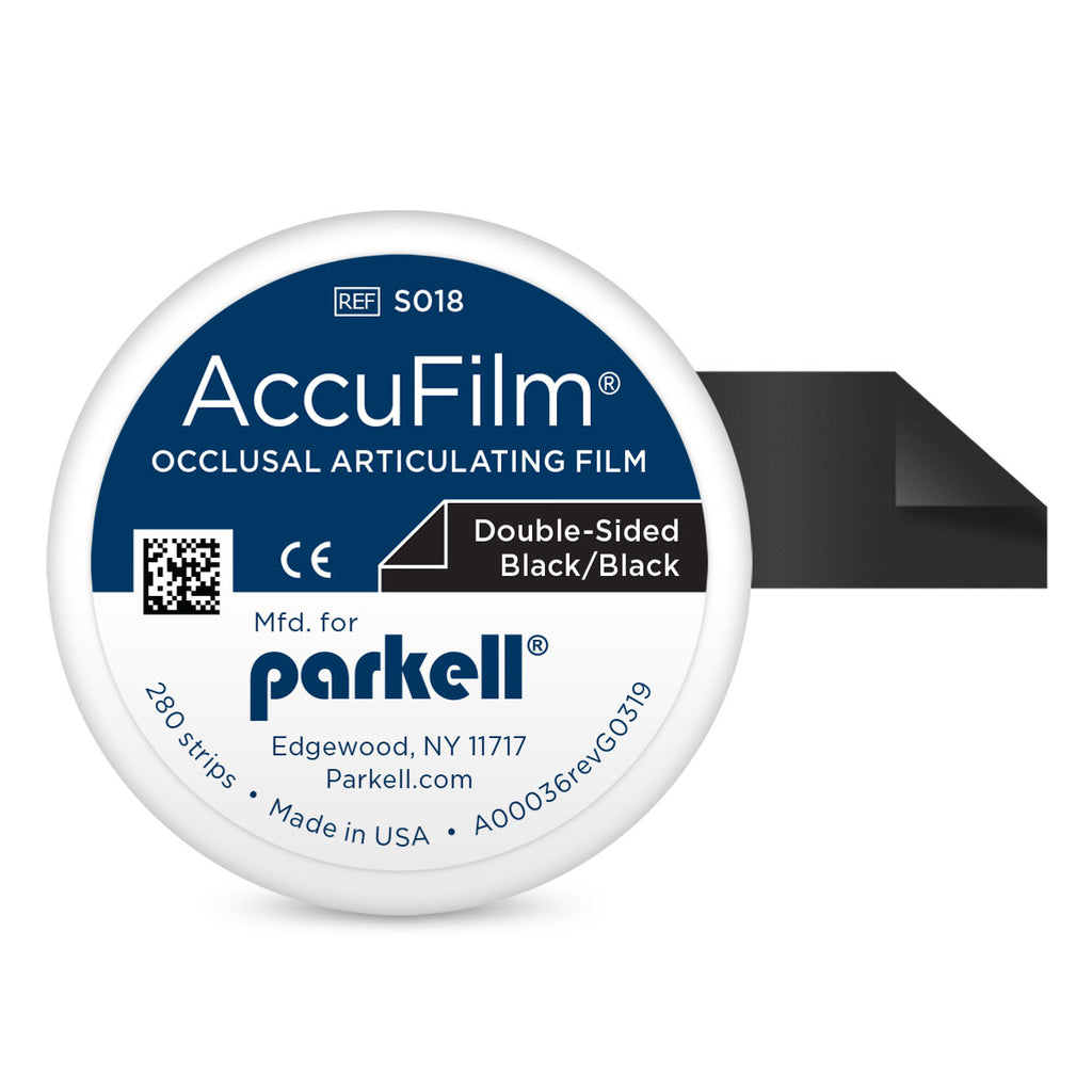 Parkell S018 Accu Film II Articulating Film Double Sided Black .0008" 280/Pk