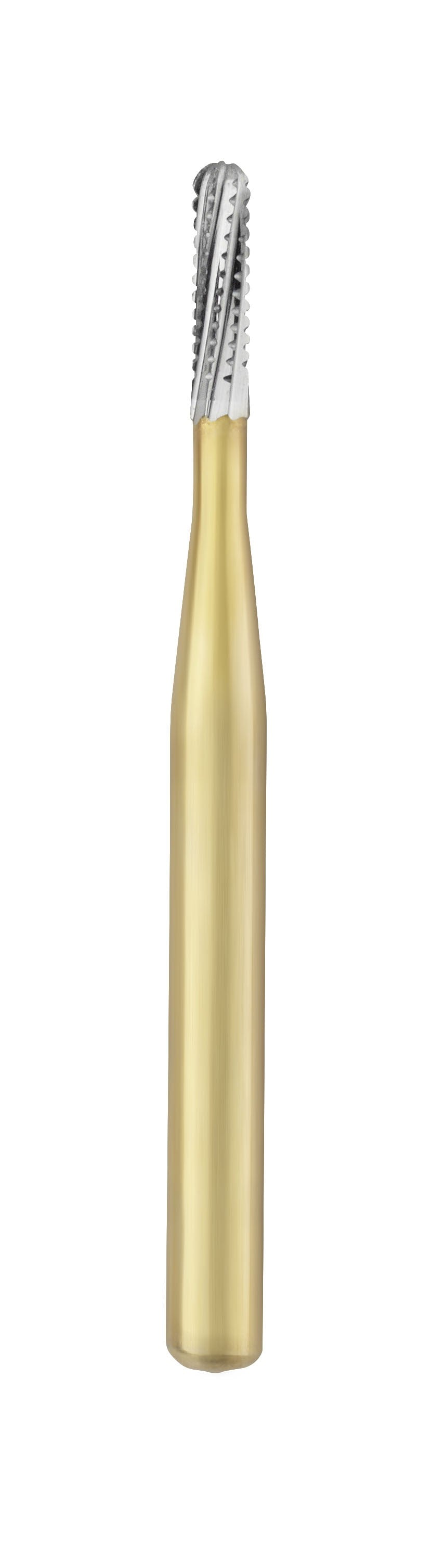 SS White 18221 Great White Gold 1557 FG Friction Grip Straight Fissure Restorative Removal Carbide Burs 10/Pk