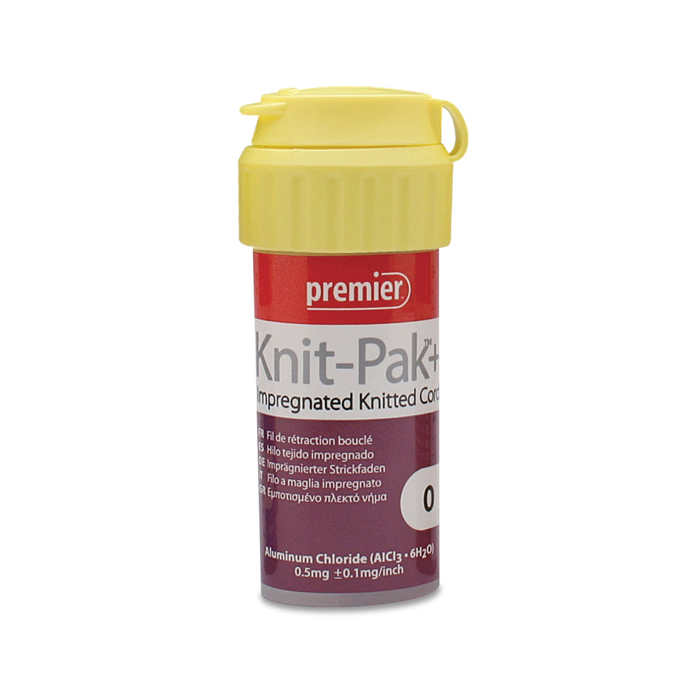 Premier Dental 9007563 Knit-Pak Plus Impregnated Retraction Cord #0 Purple 100"