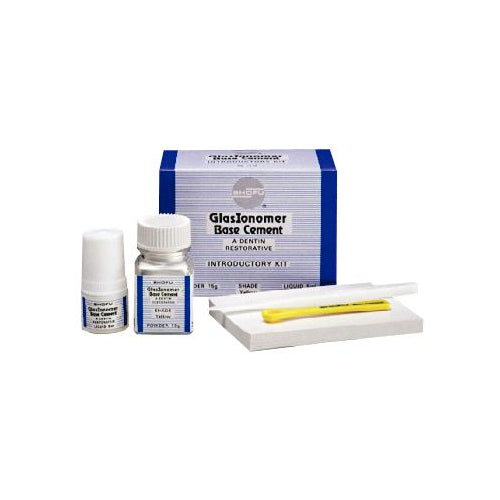 Shofu Dental 1110 GlasIonomer Composite Base Cement ION Introductory Kit Yellow